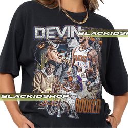 vintage devin booker graphic tee shirt, devin booker shirt, shirt man woman, vintage shirt unisex softstyle t-shirt