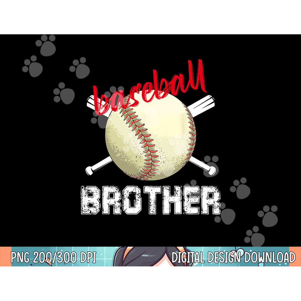 Proud Baseball Brother Baseball Biggest Fan Family Match png, sublimation .jpg