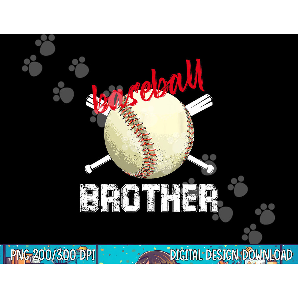 Proud Baseball Brother Baseball Biggest Fan Family Match png, sublimation.jpg