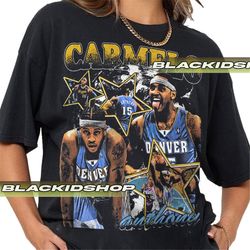 carmelo anthony vintage shirt, basketball shirt, 90s men's women's tee unisex soft v1