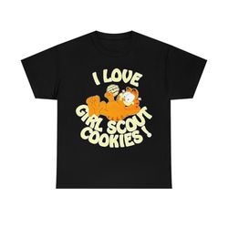garfield i love girl scout cookies t-shirt