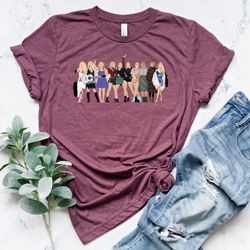 taylor's albums shirt, eras tour tshirt, swift shirt, women rock shirt, taylor's version shirt, taylor concert, swiftie