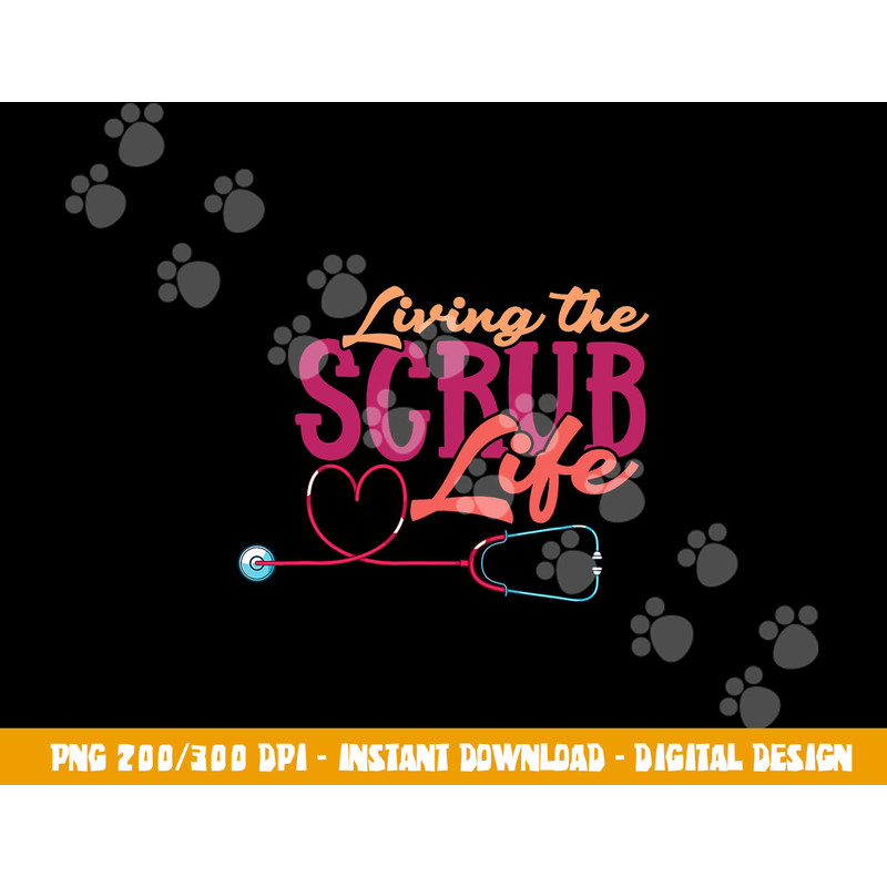 Heart Stethoscope Medical Nursery Nursing Life Funny Nurse png,sublimation copy.jpg