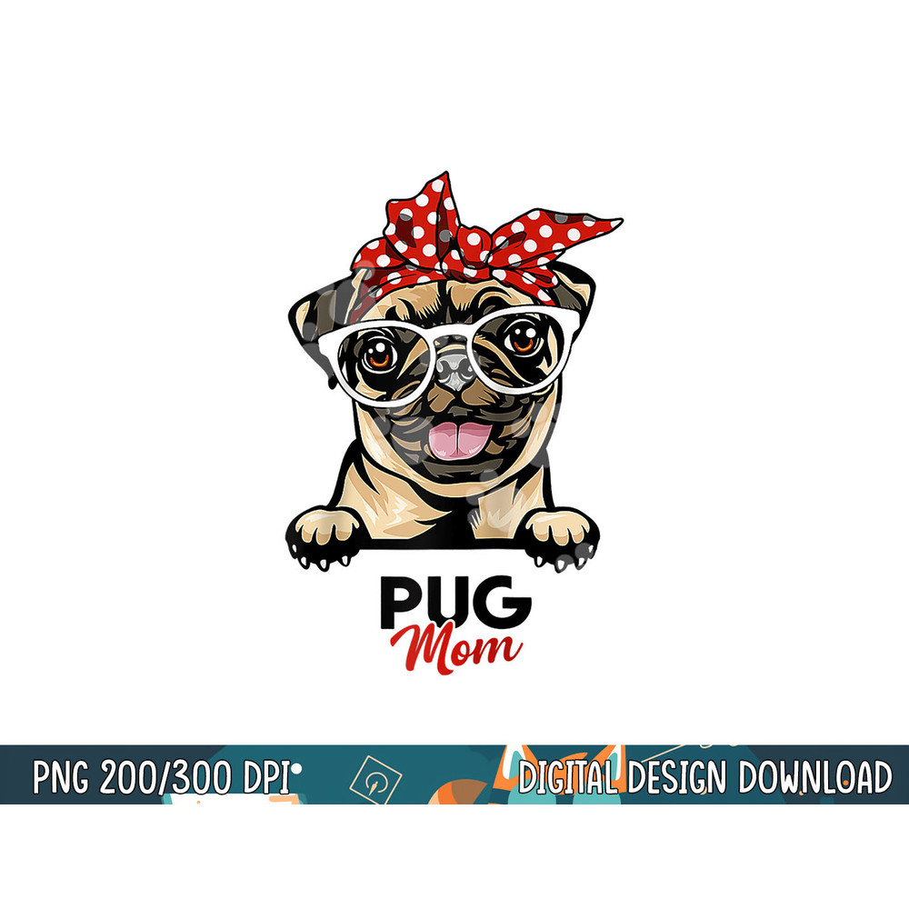 pug mom mors day dog lovers s women copy.jpg