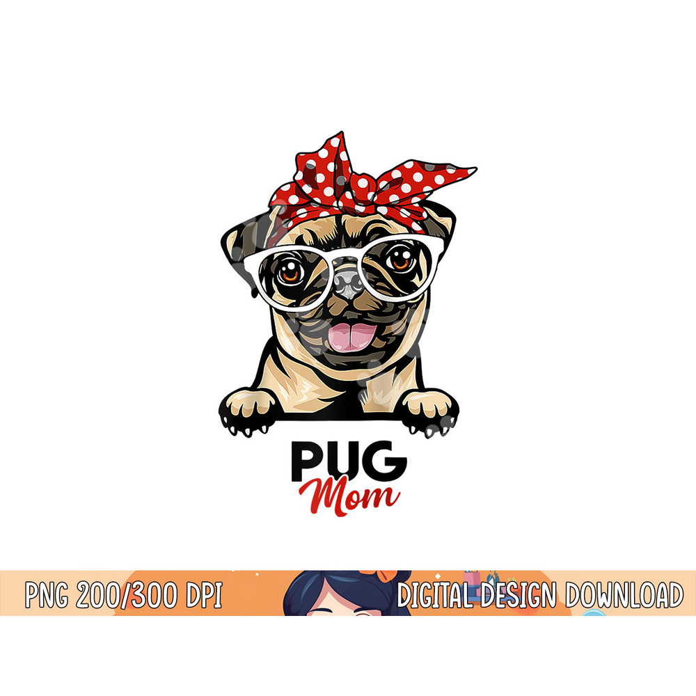 pug mom mors day dog lovers s women copy.jpg