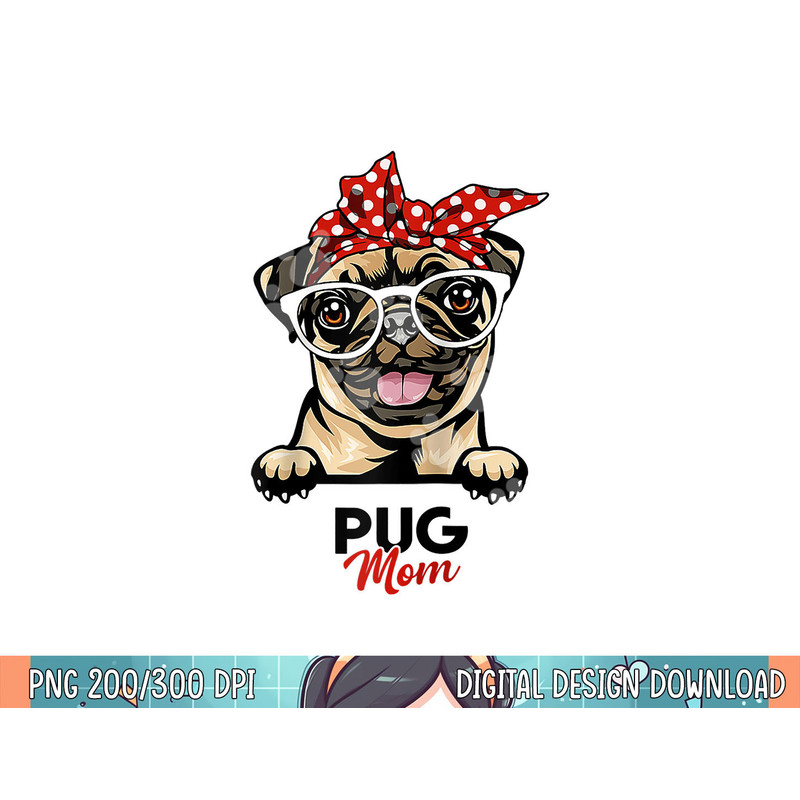 pug mom mors day dog lovers s women .jpg