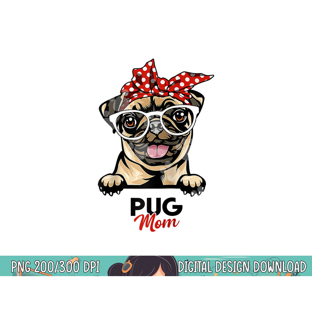 pug mom mors day dog lovers s women copy.jpg