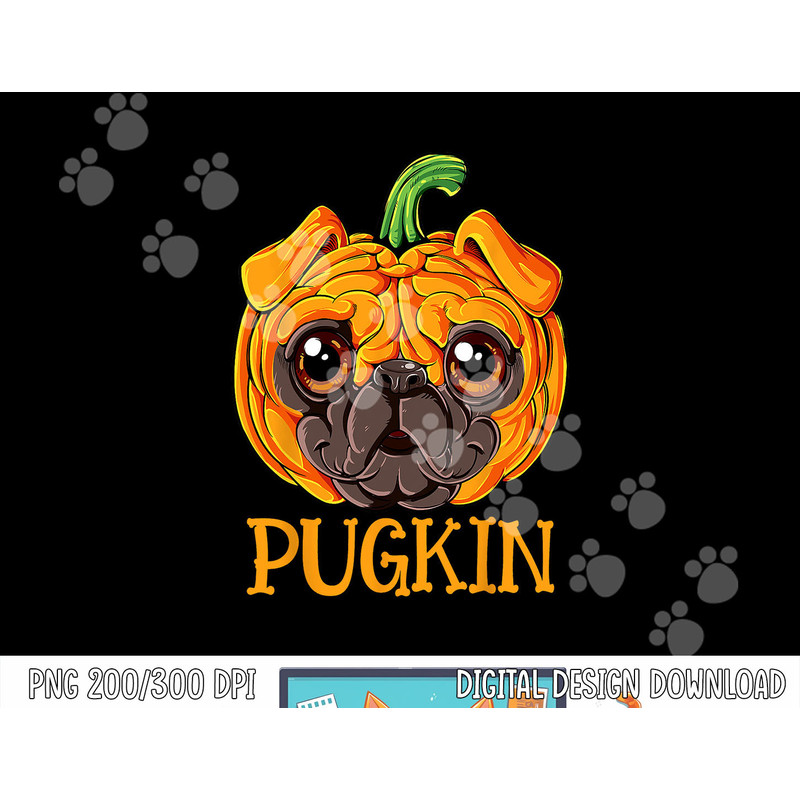 Pugkin Pug Pumpkin Halloween Thanksgiving Men Women Dog png, sublimation copy.jpg