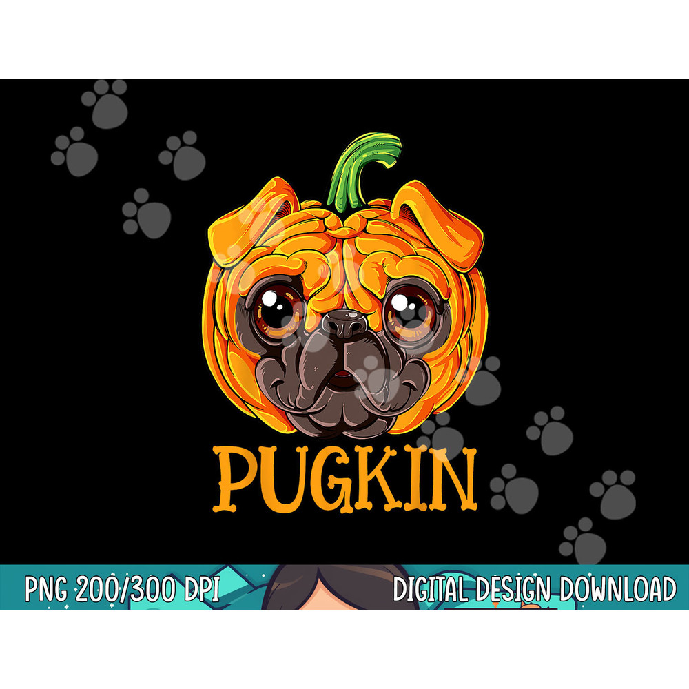 Pugkin Pug Pumpkin Halloween Thanksgiving Men Women Dog png, sublimation copy.jpg