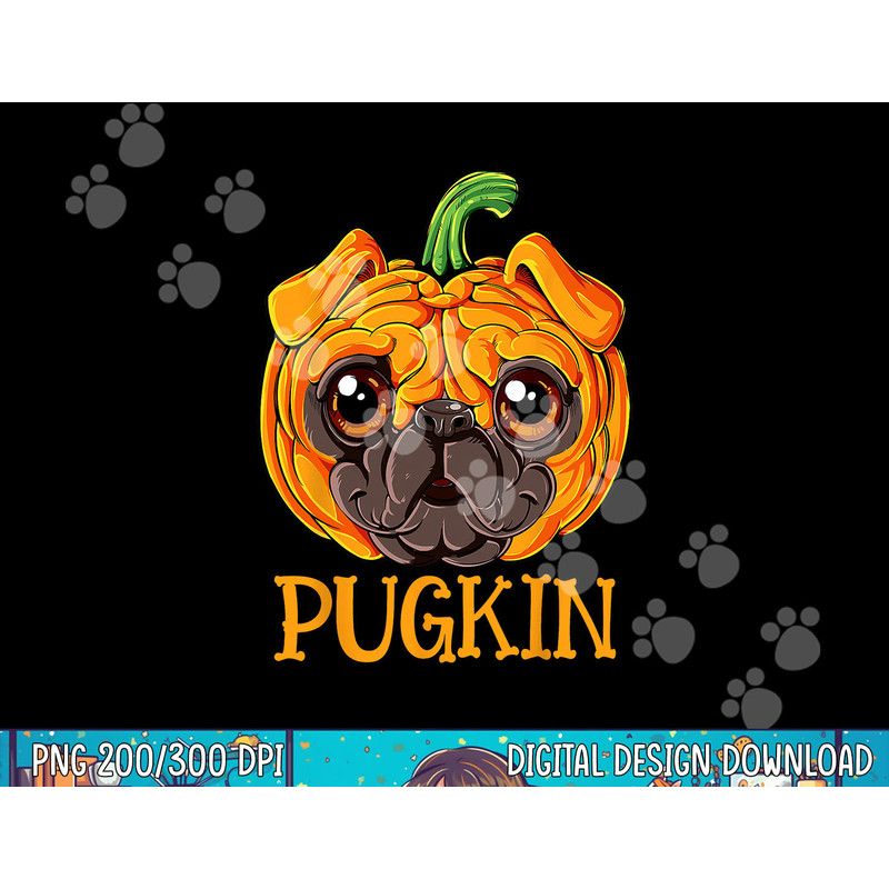 Pugkin Pug Pumpkin Halloween Thanksgiving Men Women Dog png, sublimation copy.jpg