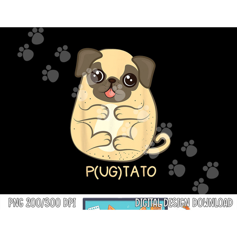 Pugtato Pug Potato Dog Lover png, sublimation Gift png, sublimation copy.jpg