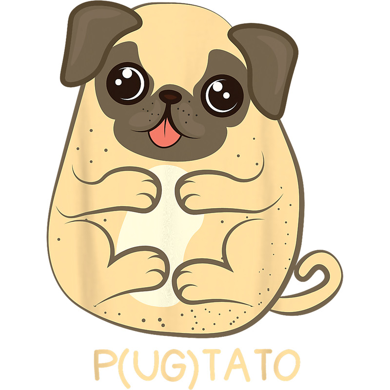 Pugtato Pug Potato Dog Lover png, sublimation Gift png, sublimation.png