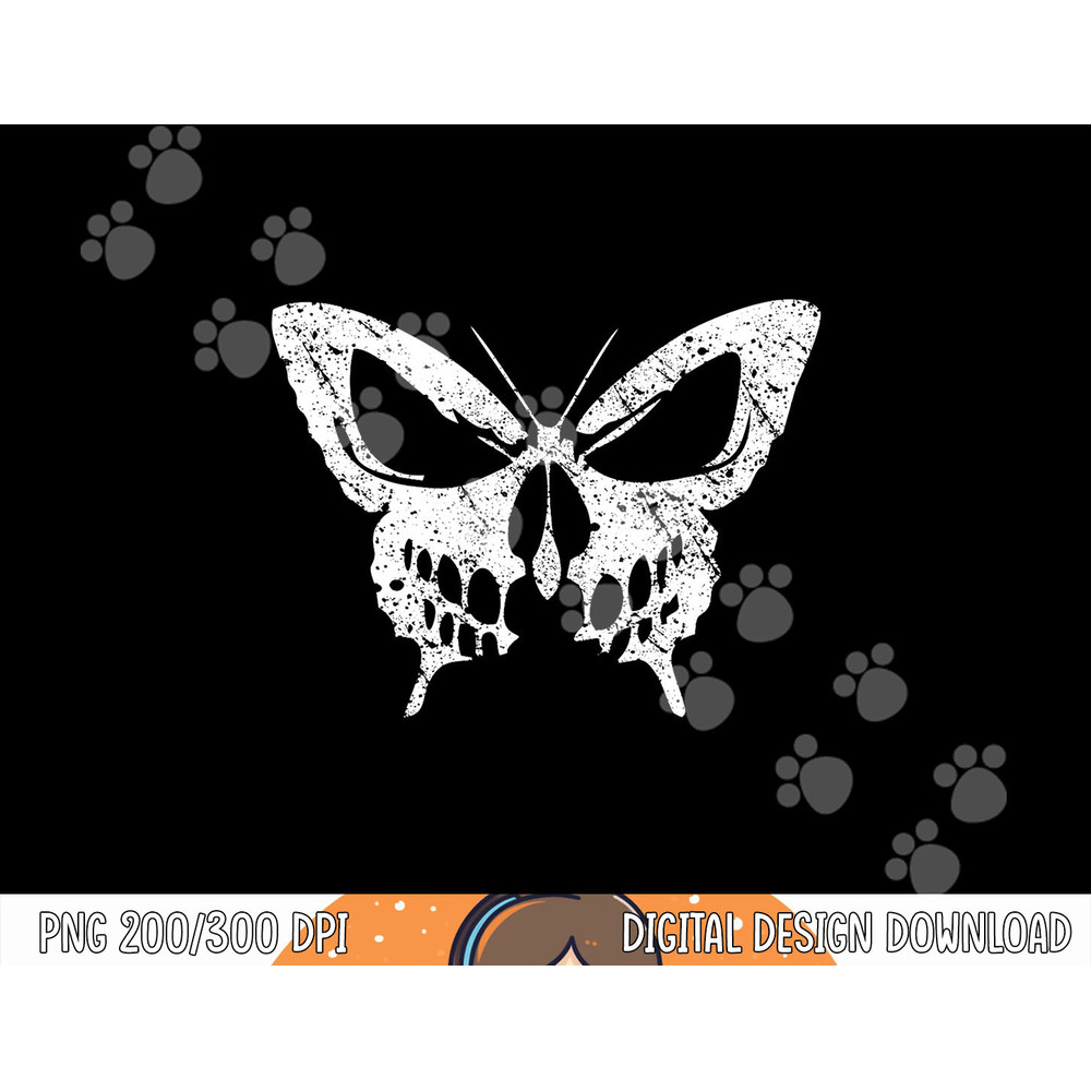 Pumpkin Face Halloween Graphic Vintage Butterfly skull png, sublimation copy.jpg
