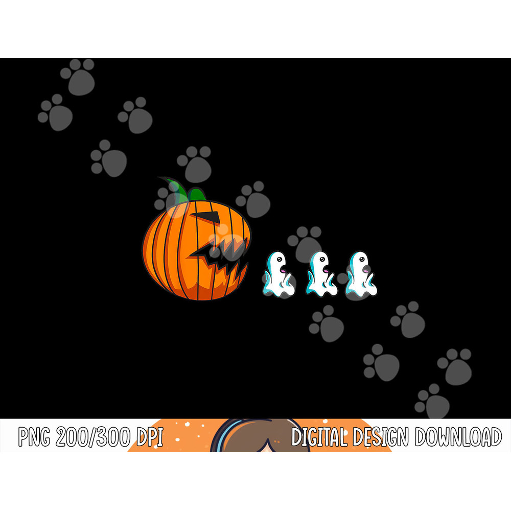 Pumpkin Ghosts Funny Halloween For Women Kids Men png, sublimation copy.jpg
