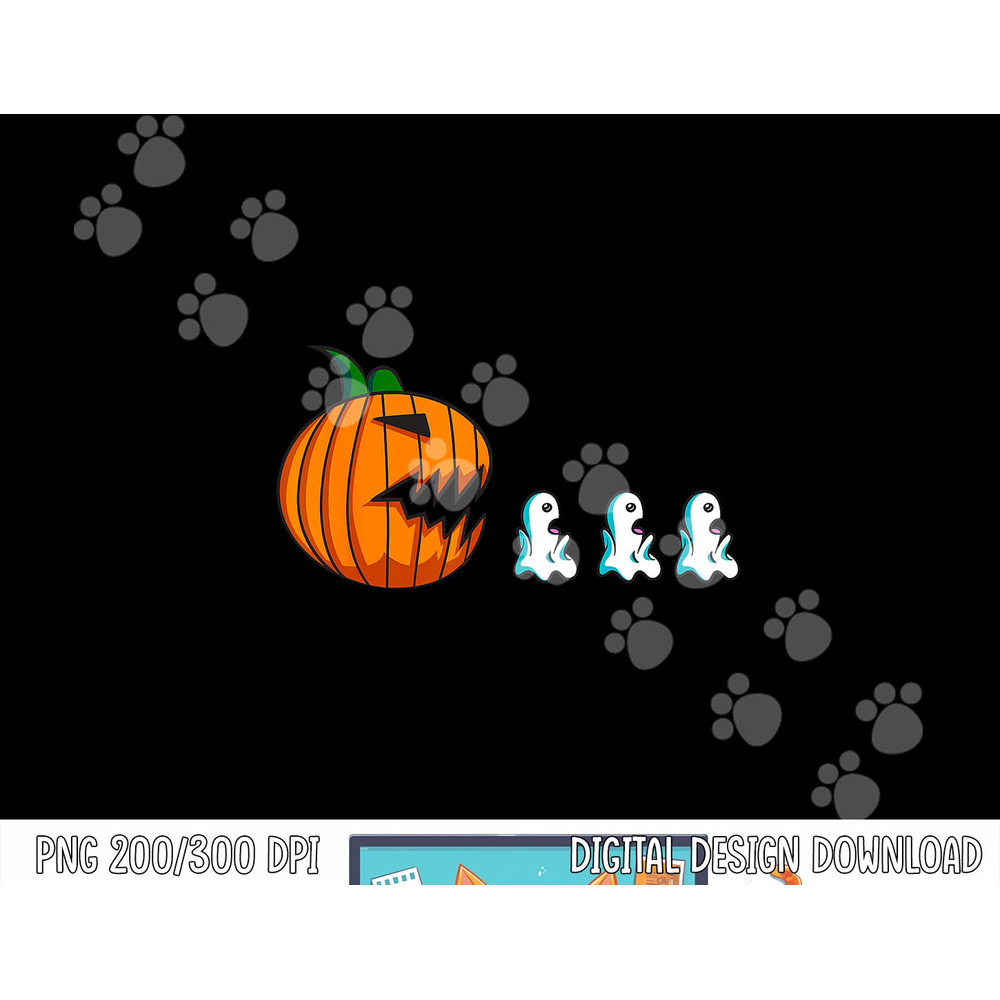 Pumpkin Ghosts Funny Halloween For Women Kids Men png, sublimation copy.jpg