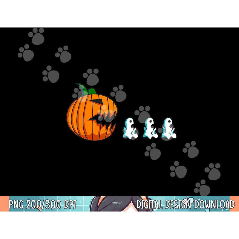 Pumpkin Ghosts Funny Halloween For Women Kids Men png, sublimation.jpg
