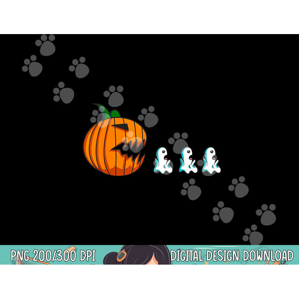 Pumpkin Ghosts Funny Halloween For Women Kids Men png, sublimation copy.jpg