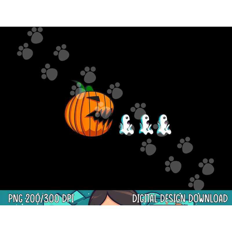 Pumpkin Ghosts Funny Halloween For Women Kids Men png, sublimation copy.jpg