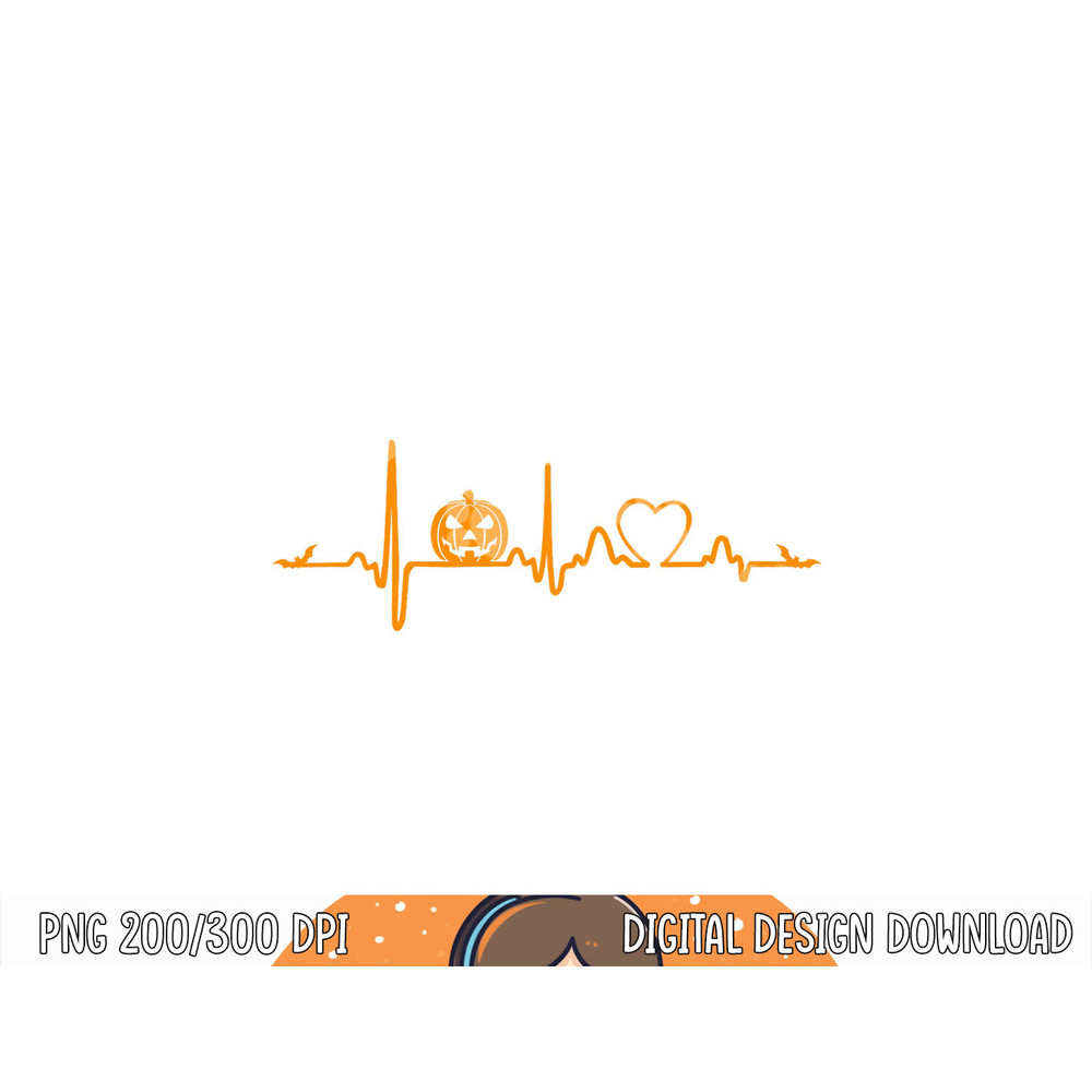 Pumpkin Heartbeat Halloween png, sublimation copy.jpg