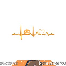 Pumpkin Heartbeat Halloween png, sublimation copy
