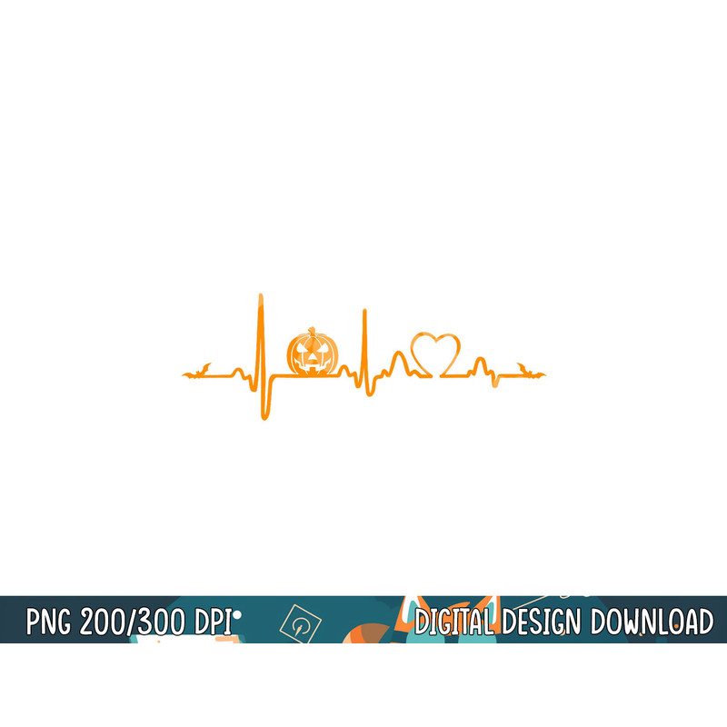 Pumpkin Heartbeat Halloween png, sublimation copy.jpg