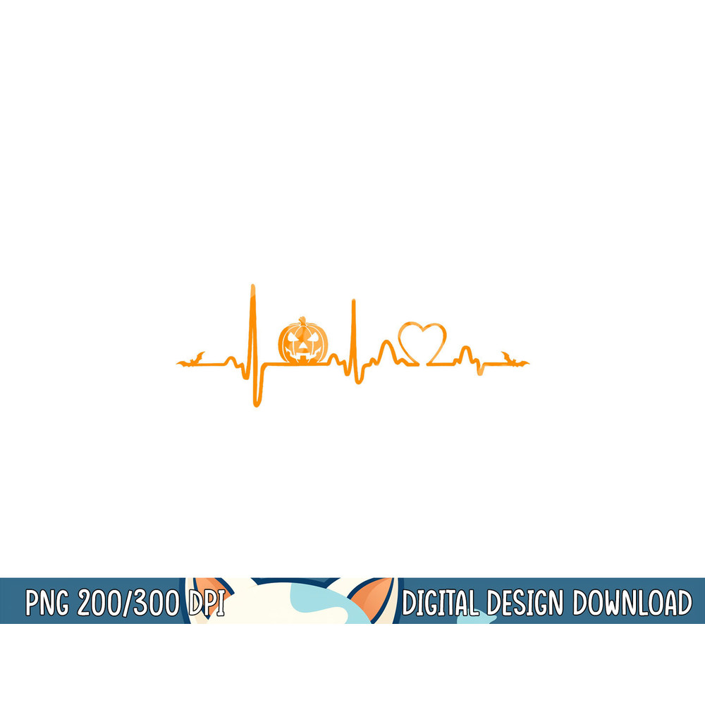 Pumpkin Heartbeat Halloween png, sublimation copy.jpg