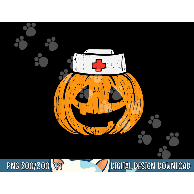 Pumpkin Nurse Funny Scary Halloween Costume RN CNA ICU Girls png, sublimation copy.jpg