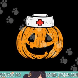 Pumpkin Nurse Funny Scary Halloween Costume RN CNA ICU Girls png, sublimation copy