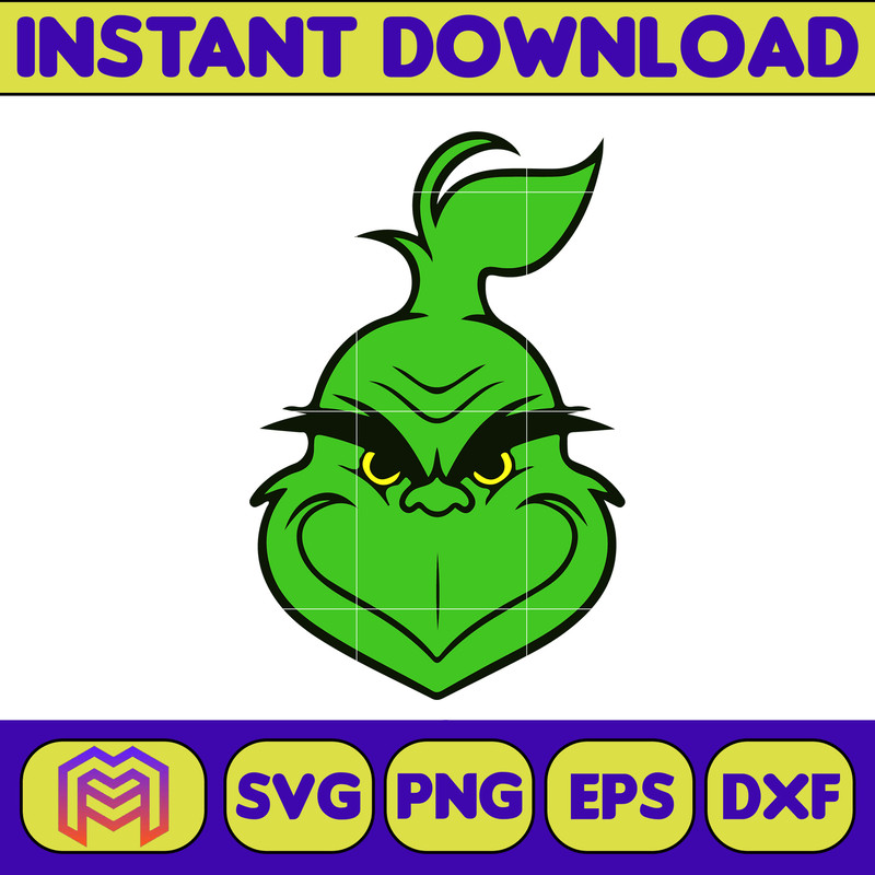 Grinch SVG, Grinch Christmas Svg, Grinch Face Svg, Grinch Hand Svg, Clipart Cricut Vector Cut File, Instant Download (354).jpg