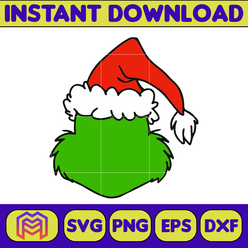 Grinch SVG, Grinch Christmas Svg, Grinch Face Svg, Grinch Hand Svg, Clipart Cricut Vector Cut File, Instant Download (358).jpg