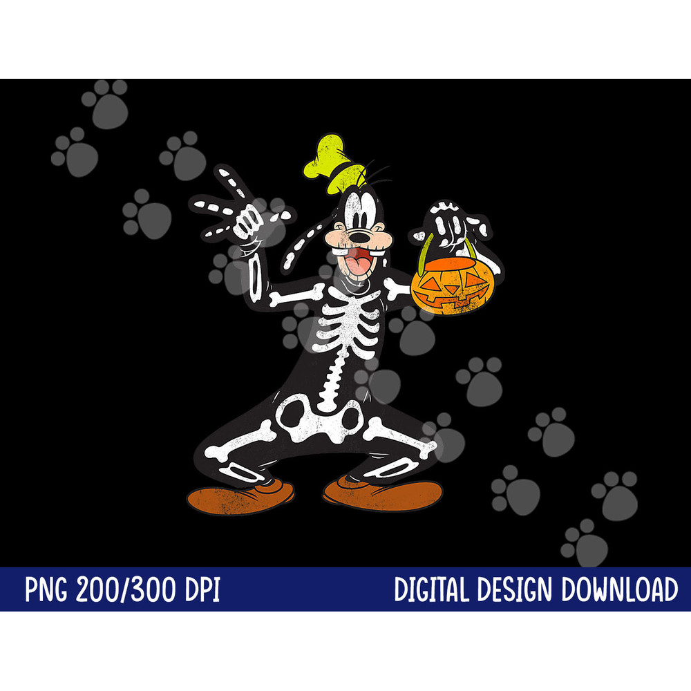 Disney Goofy Skeleton Halloween png,sublimation copy.jpg