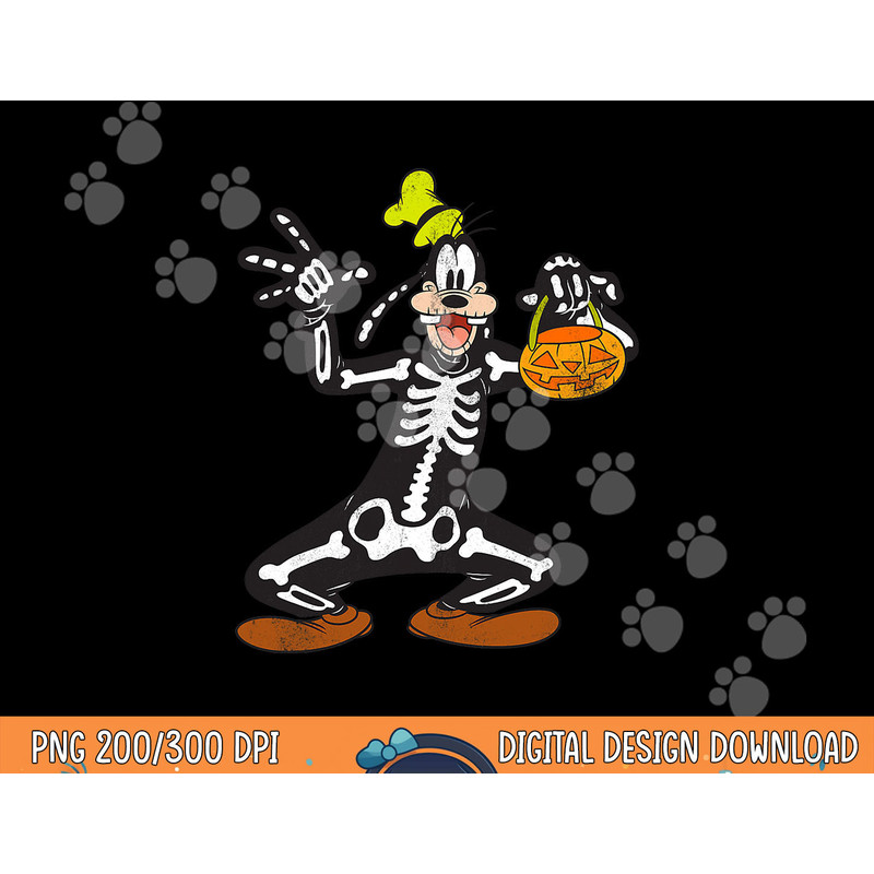 Disney Goofy Skeleton Halloween png,sublimation copy.jpg