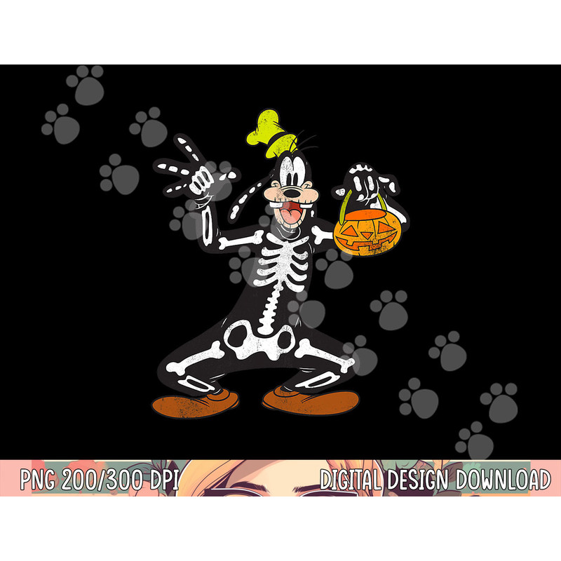 Disney Goofy Skeleton Halloween png,sublimation copy.jpg