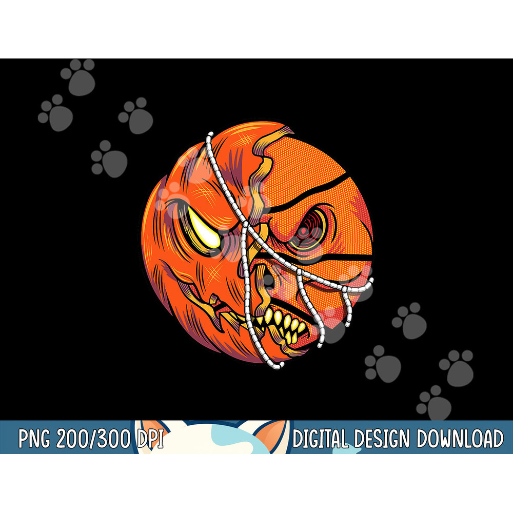 Pumpkin Skull Design - Halloween Hooper Basketball Player png, sublimation copy.jpg