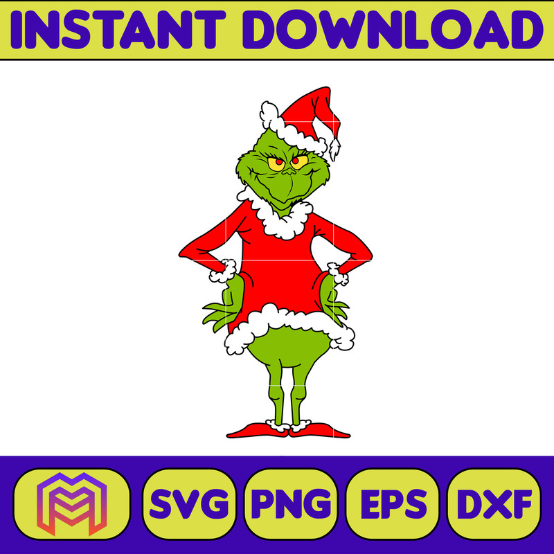 Grinch SVG, Grinch Christmas Svg, Grinch Face Svg, Grinch Hand Svg, Clipart Cricut Vector Cut File, Instant Download (361).jpg