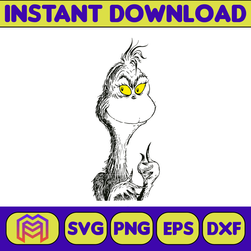 Grinch SVG, Grinch Christmas Svg, Grinch Face Svg, Grinch Hand Svg, Clipart Cricut Vector Cut File, Instant Download (374).jpg