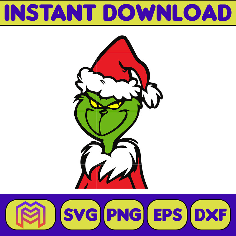 Grinch SVG, Grinch Christmas Svg, Grinch Face Svg, Grinch Hand Svg, Clipart Cricut Vector Cut File, Instant Download (379).jpg