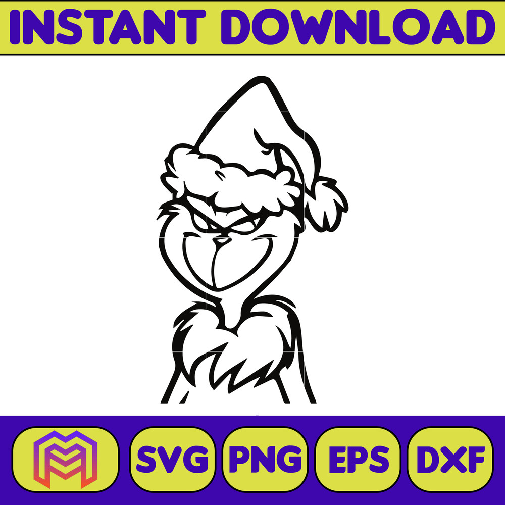 Grinch SVG, Grinch Christmas Svg, Grinch Face Svg, Grinch Hand Svg, Clipart Cricut Vector Cut File, Instant Download (380).jpg