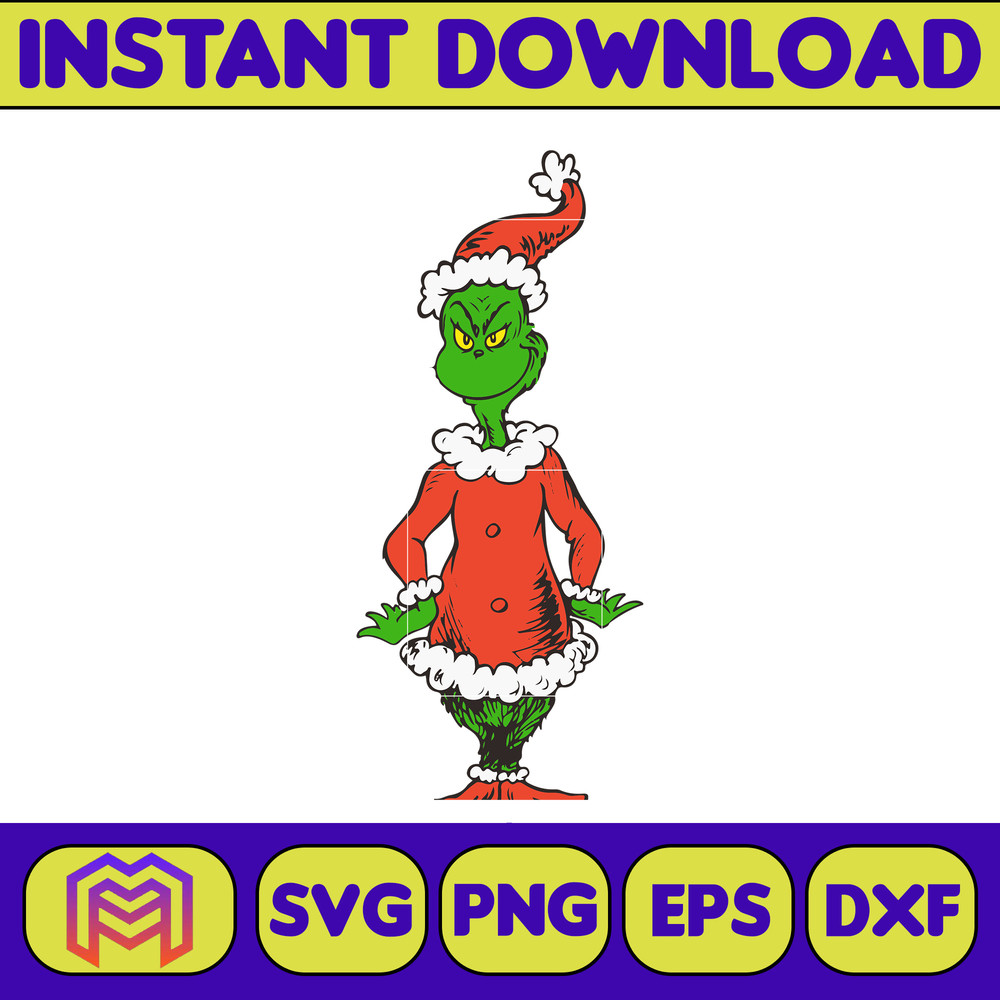 Grinch SVG, Grinch Christmas Svg, Grinch Face Svg, Grinch Hand Svg, Clipart Cricut Vector Cut File, Instant Download (384).jpg