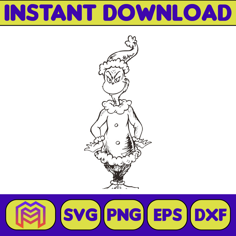 Grinch SVG, Grinch Christmas Svg, Grinch Face Svg, Grinch Hand Svg, Clipart Cricut Vector Cut File, Instant Download (385).jpg
