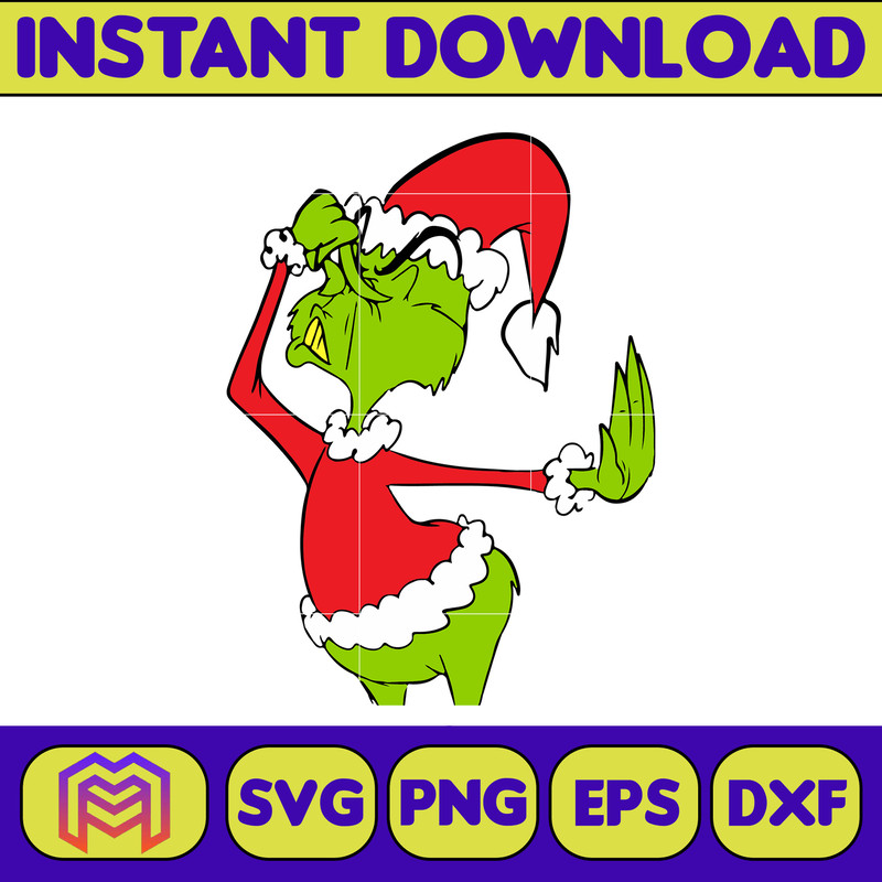 Grinch SVG, Grinch Christmas Svg, Grinch Face Svg, Grinch Hand Svg, Clipart Cricut Vector Cut File, Instant Download (386).jpg