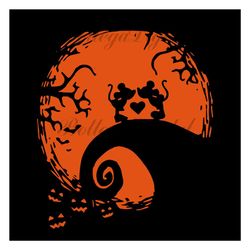 mickey love halloween svg, halloween svg, mickey svg, disney svg