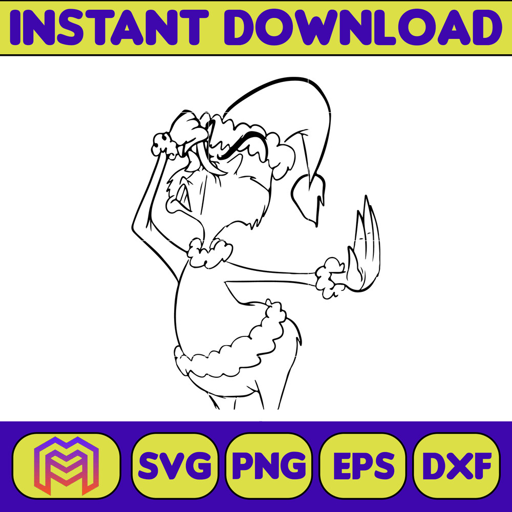 Grinch SVG, Grinch Christmas Svg, Grinch Face Svg, Grinch Hand Svg, Clipart Cricut Vector Cut File, Instant Download (388).jpg