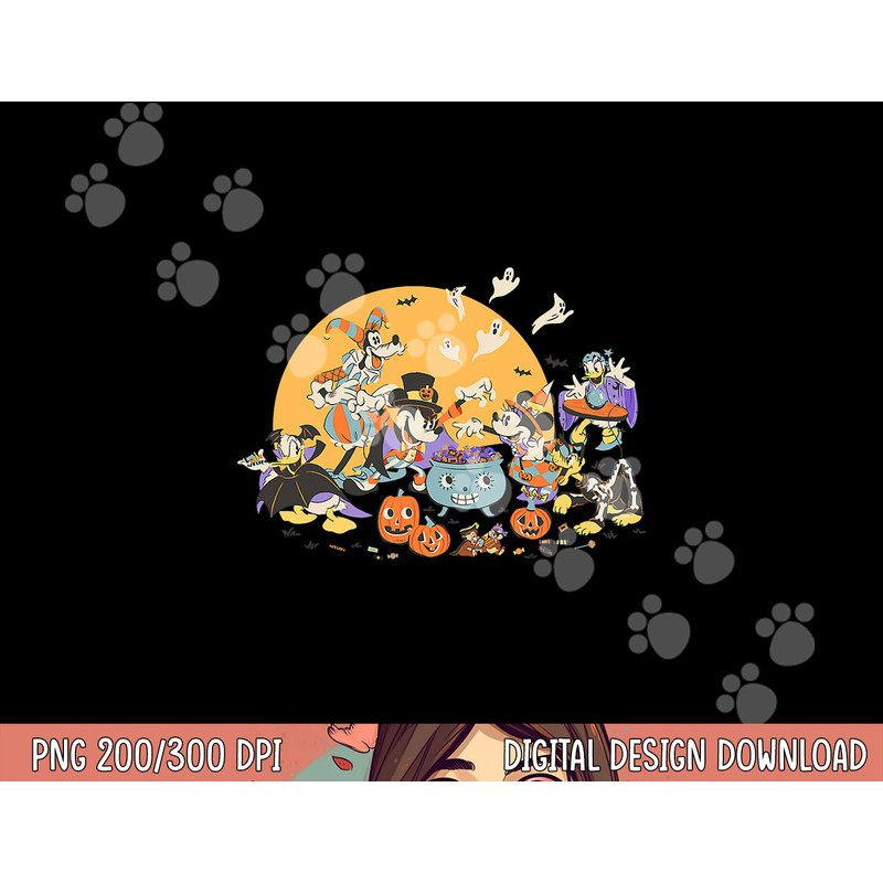 Disney Mickey and Friends Halloween Retro png, sublimation copy.jpg