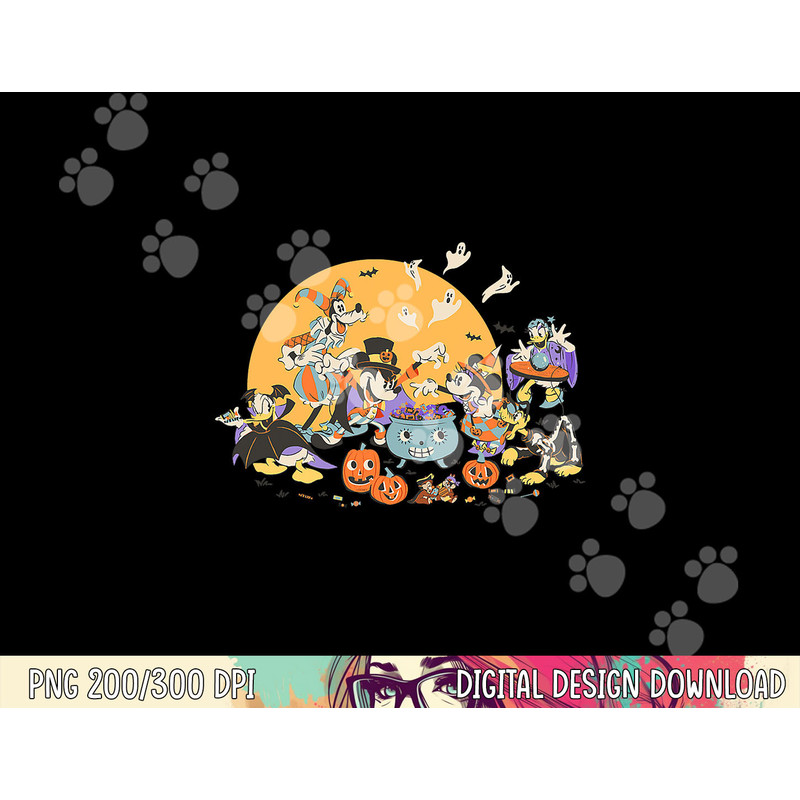 Disney Mickey and Friends Halloween Retro png, sublimation copy.jpg