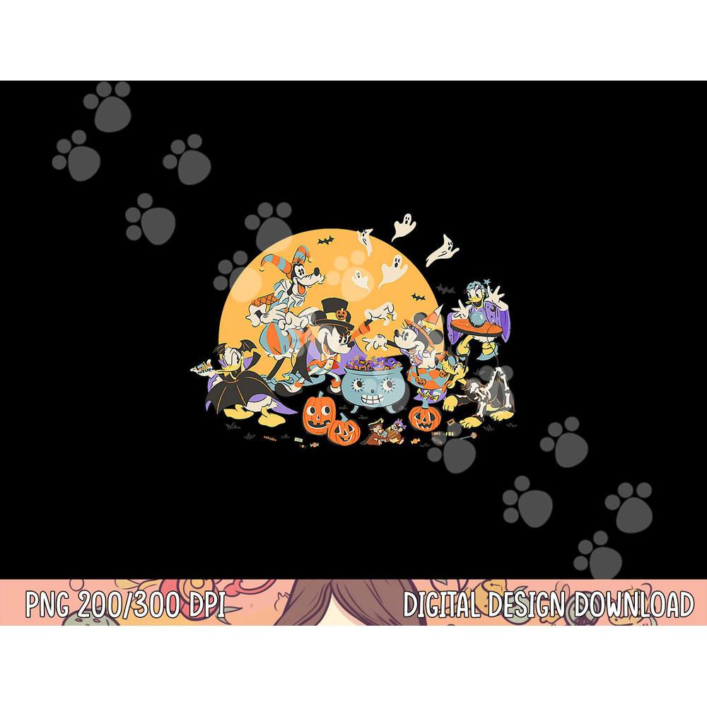 Disney Mickey and Friends Halloween Retro png, sublimation copy.jpg