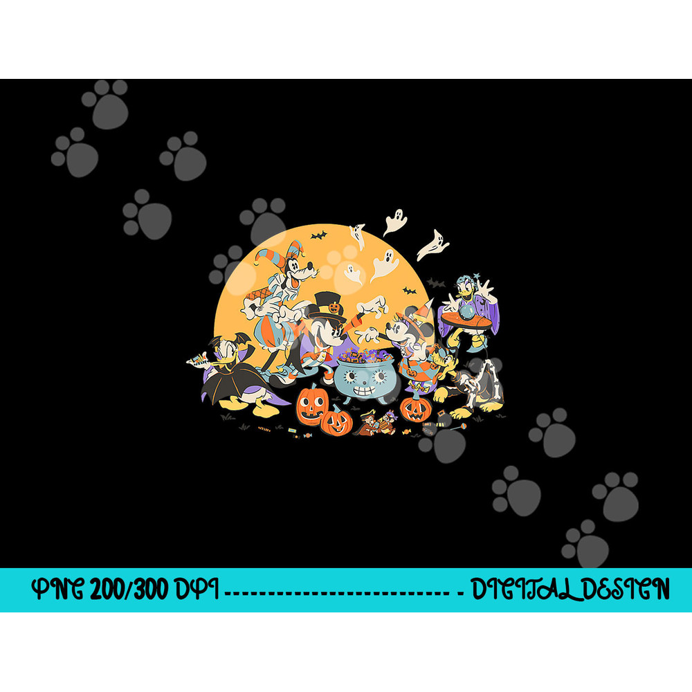 Disney Mickey and Friends Halloween Retro png, sublimation copy.jpg