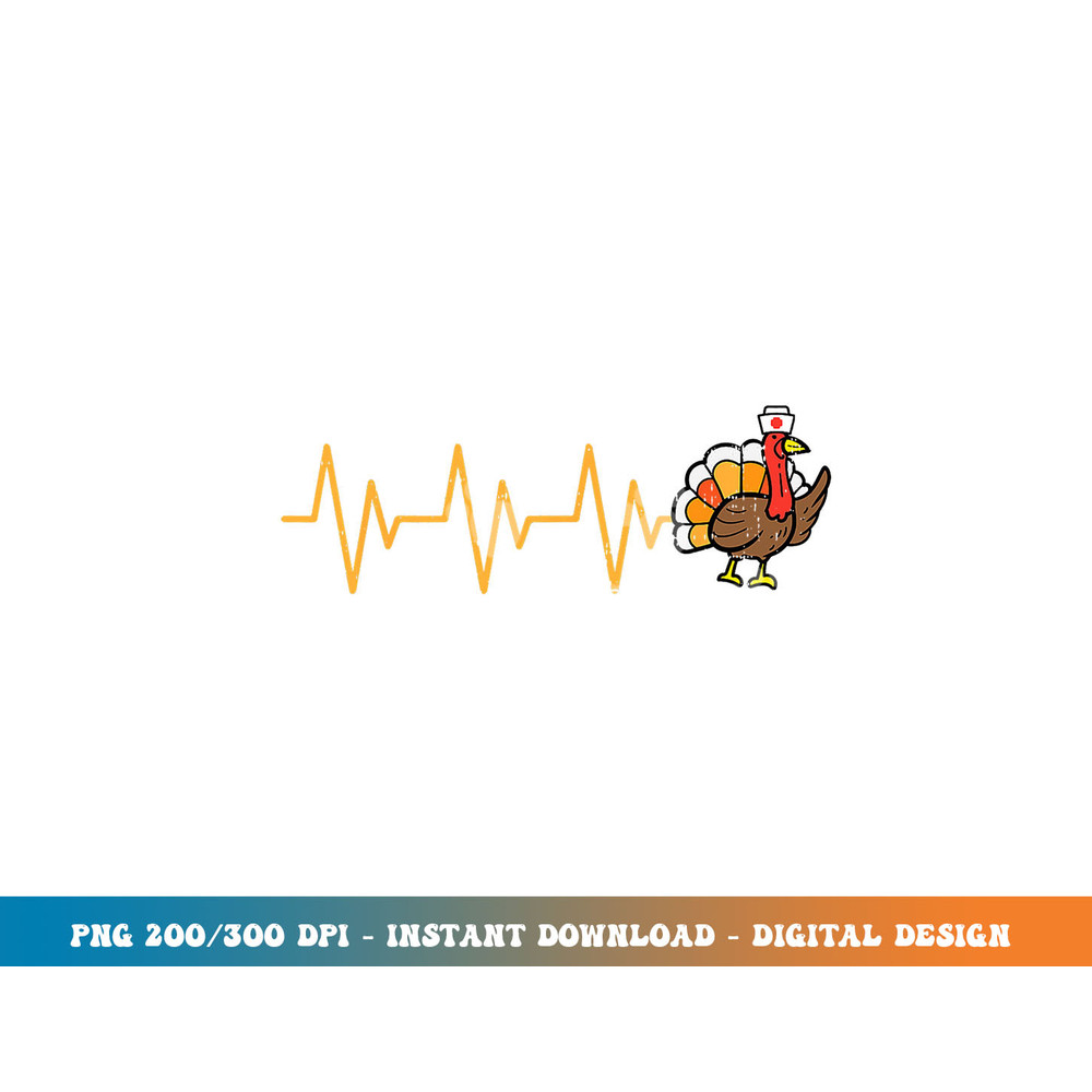 Heartbeat Turkey Nurse Thanksgiving Scrub Top Fall RN ICU ER png, sublimation copy.jpg