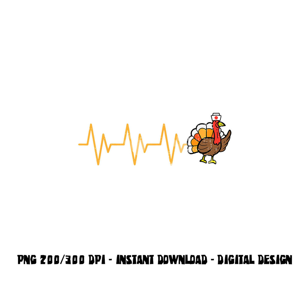 Heartbeat Turkey Nurse Thanksgiving Scrub Top Fall RN ICU ER png, sublimation copy.jpg