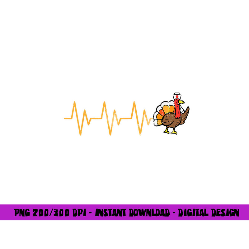 Heartbeat Turkey Nurse Thanksgiving Scrub Top Fall RN ICU ER png, sublimation copy.jpg